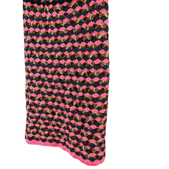 Fun Handknit Crocheted Mermaid Tail Afghan Blanket Adult Size - Picture 11 of 11